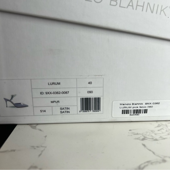 Manolo Blahnik Lurum Mules Purple Size 40 - Picture 11 of 11